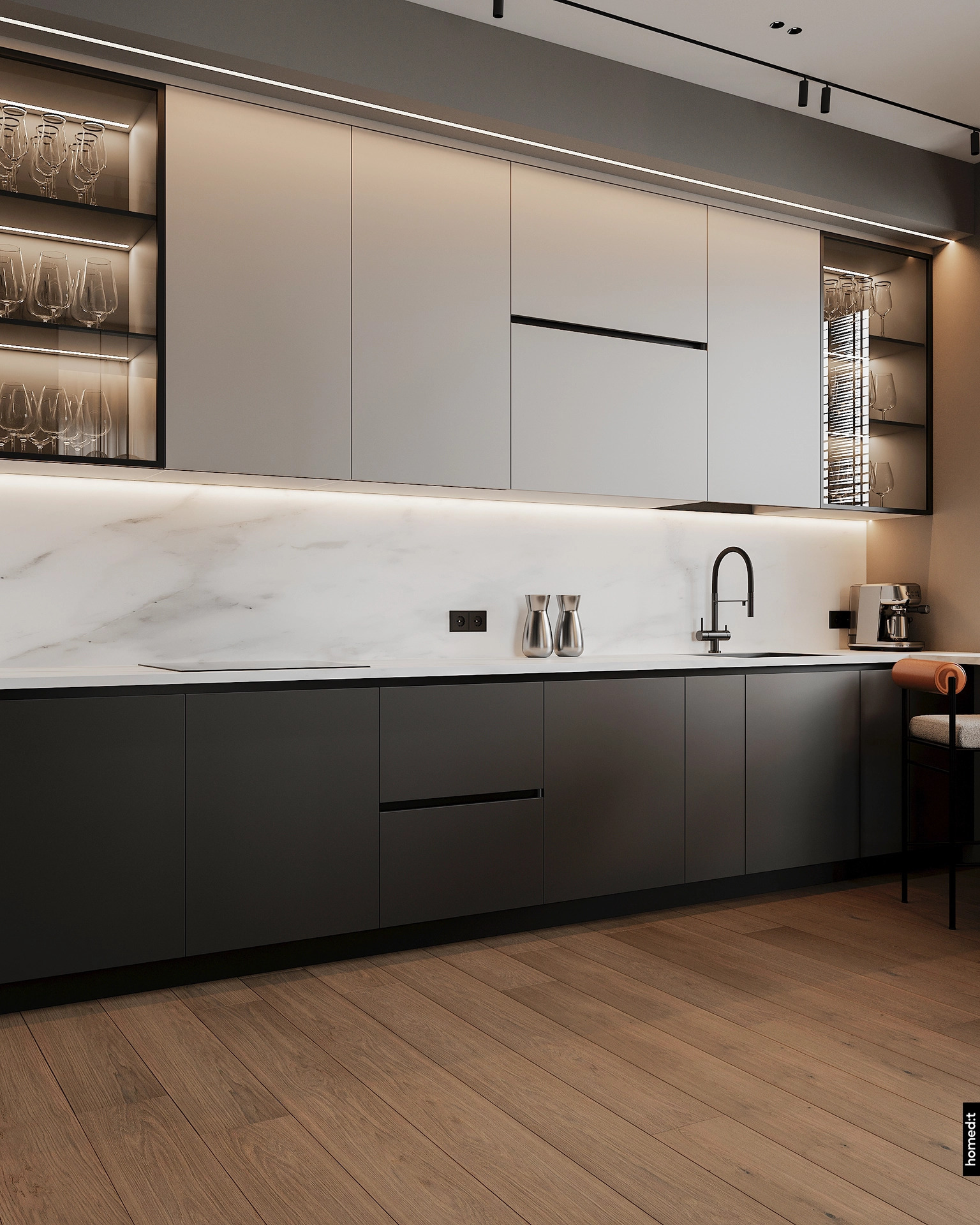 Дизайн интерьера кухня 1 в ЖК House Mal Дизайн интерьера кухня 1 в ЖК House Mal