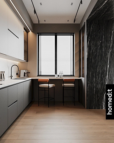 Дизайн интерьера кухня 3 в ЖК House Mal Дизайн интерьера кухня 3 в ЖК House Mal