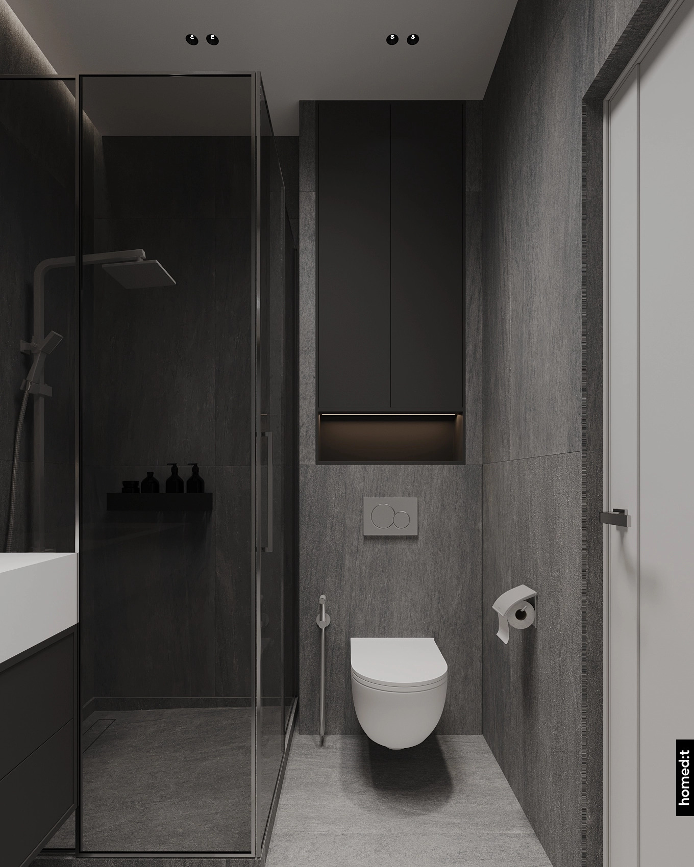 Дизайн интерьера санузел 1 в ЖК House Mal Дизайн интерьера санузел 1 в ЖК House Mal