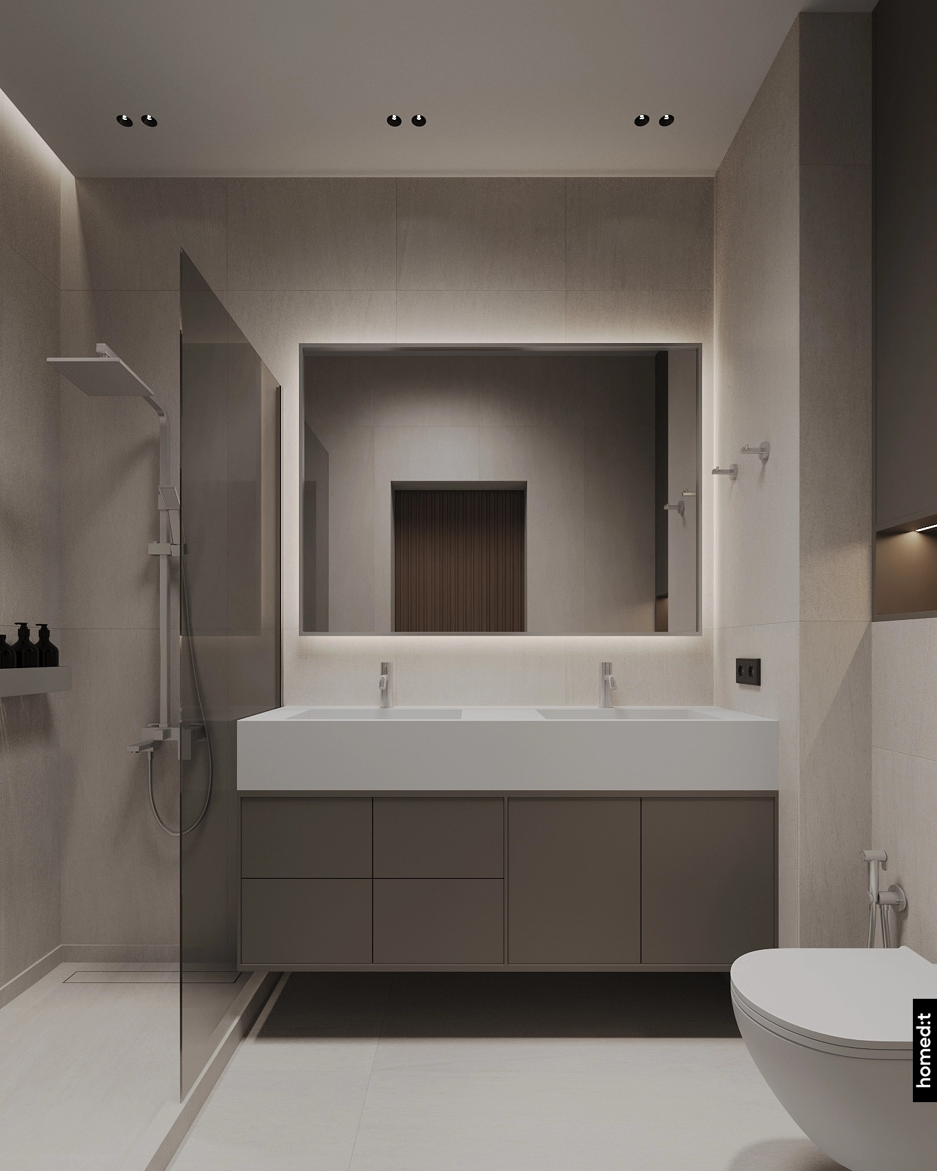 Дизайн интерьера санузел 3 в ЖК House Mal Дизайн интерьера санузел 3 в ЖК House Mal