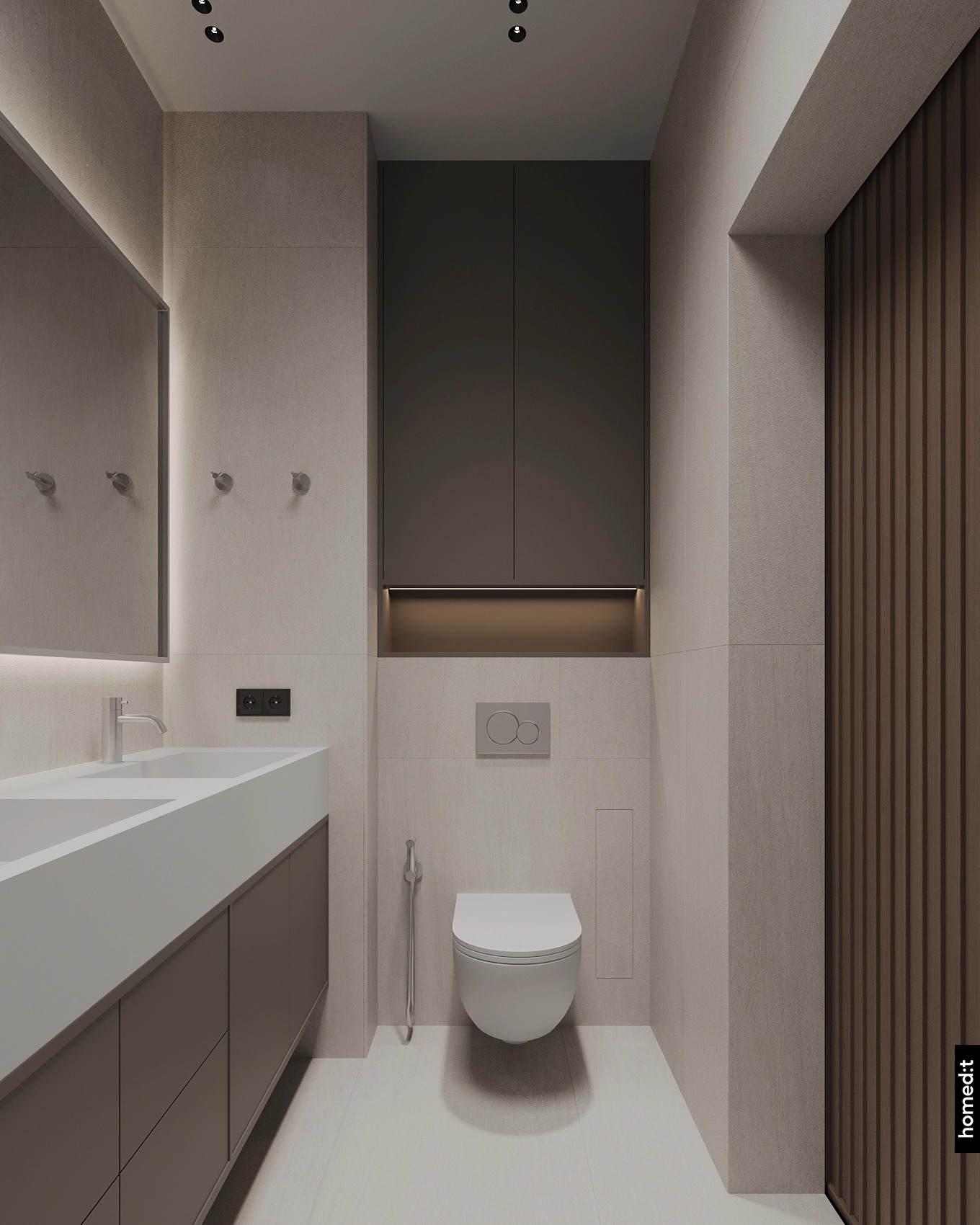 Дизайн интерьера санузел 5 в ЖК House Mal Дизайн интерьера санузел 5 в ЖК House Mal
