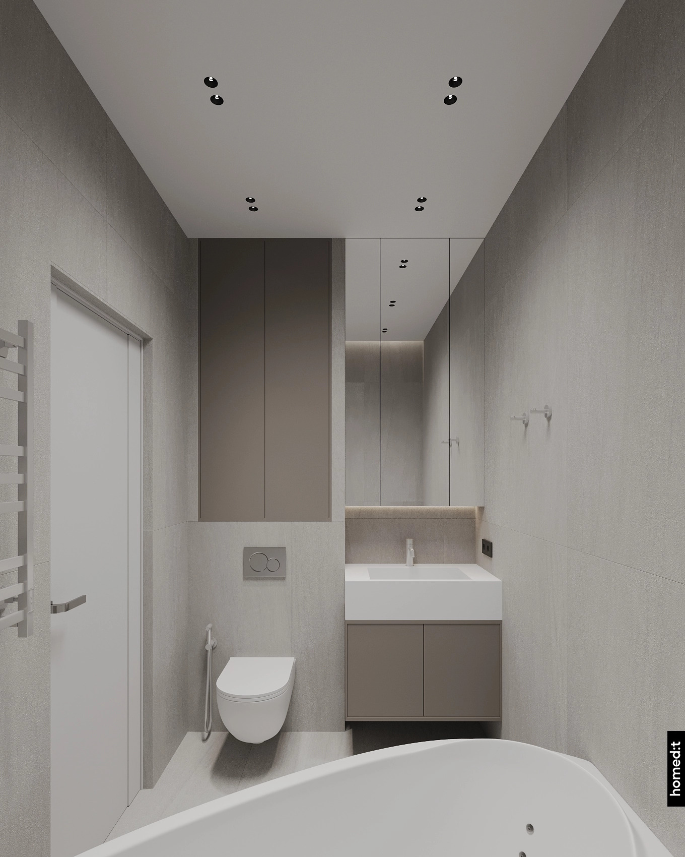 Дизайн интерьера санузел 6 в ЖК House Mal Дизайн интерьера санузел 6 в ЖК House Mal