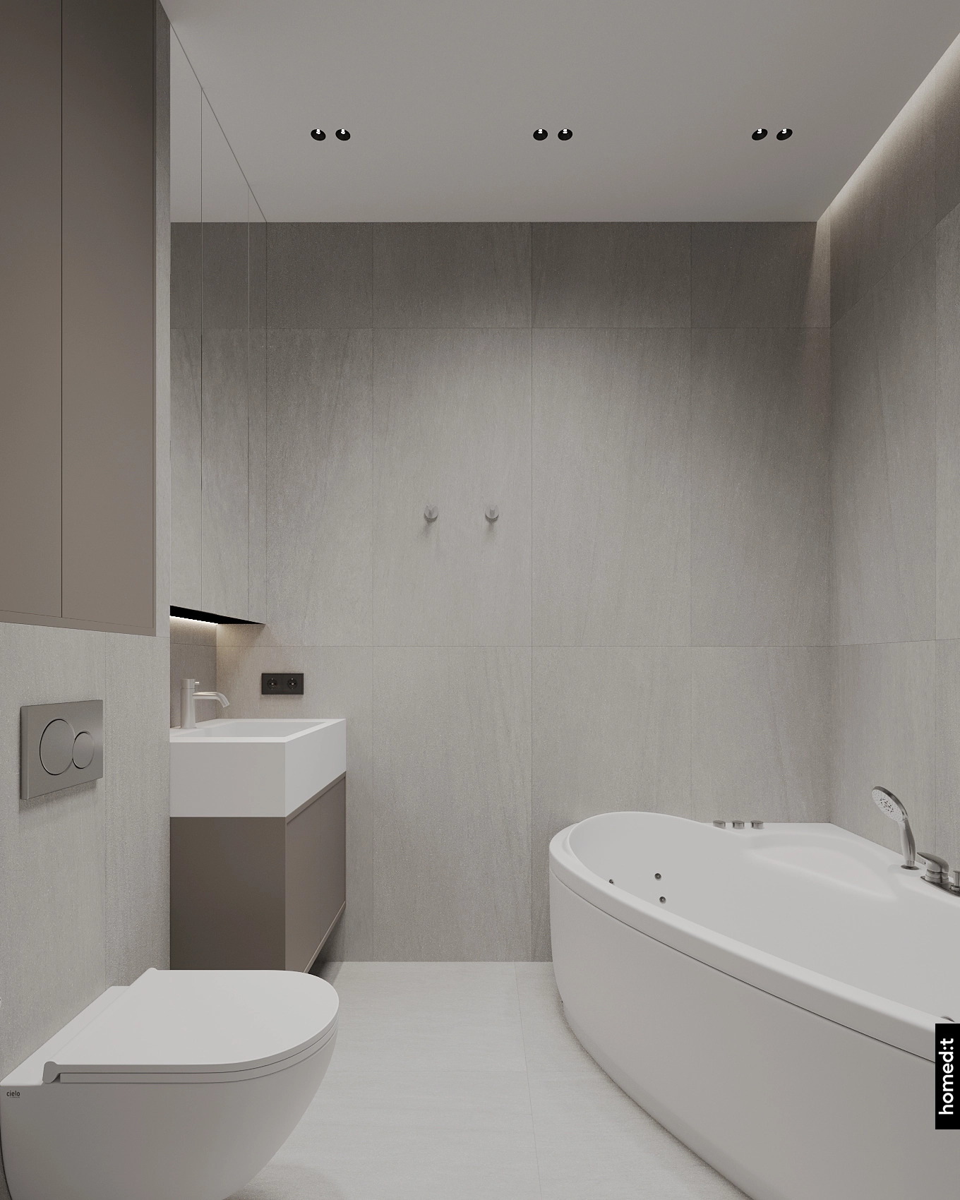 Дизайн интерьера санузел 7 в ЖК House Mal Дизайн интерьера санузел 7 в ЖК House Mal
